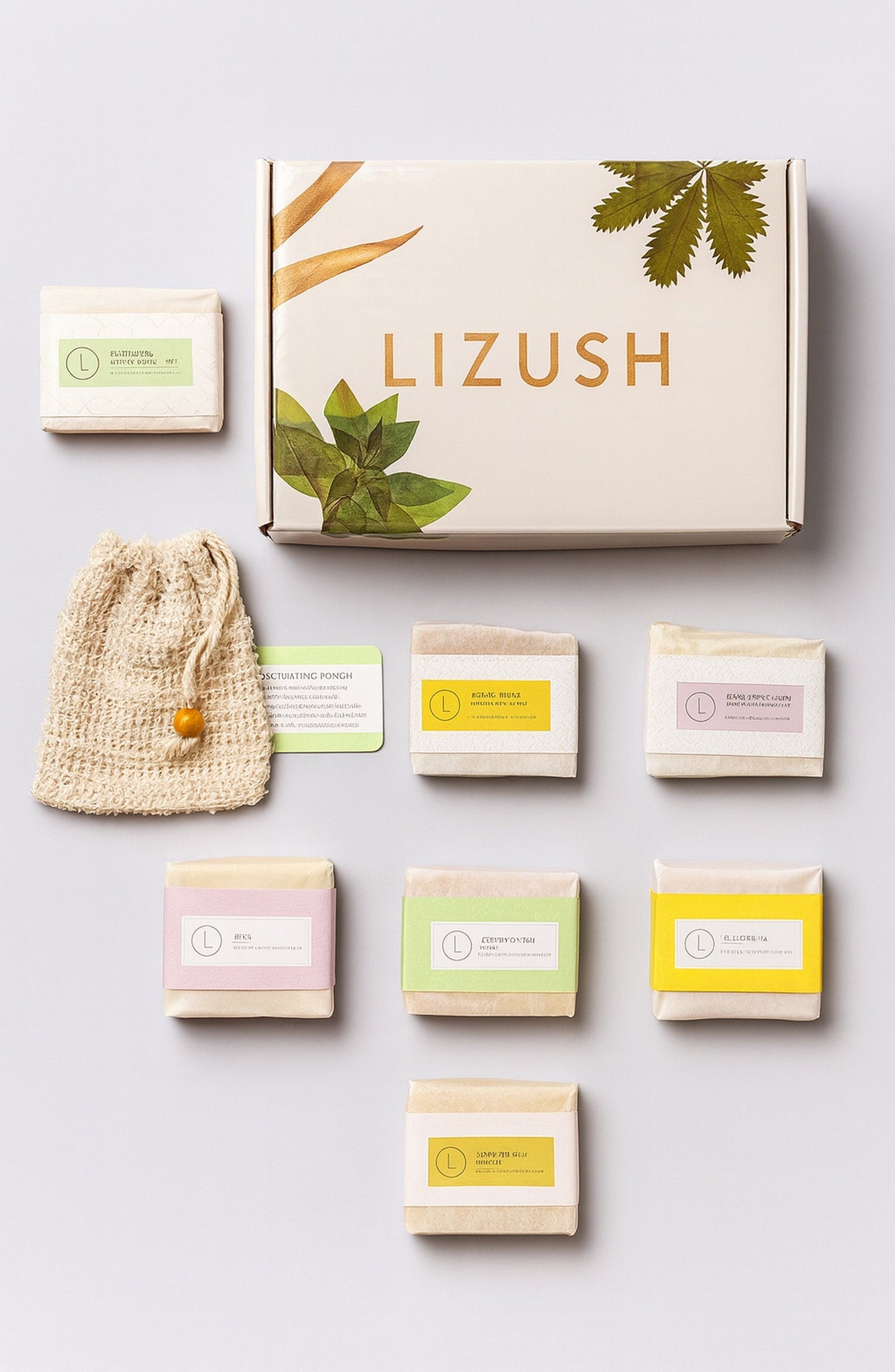 Set of 6 Handmade cold process ,Natural Soap Bars in gift Set box-1