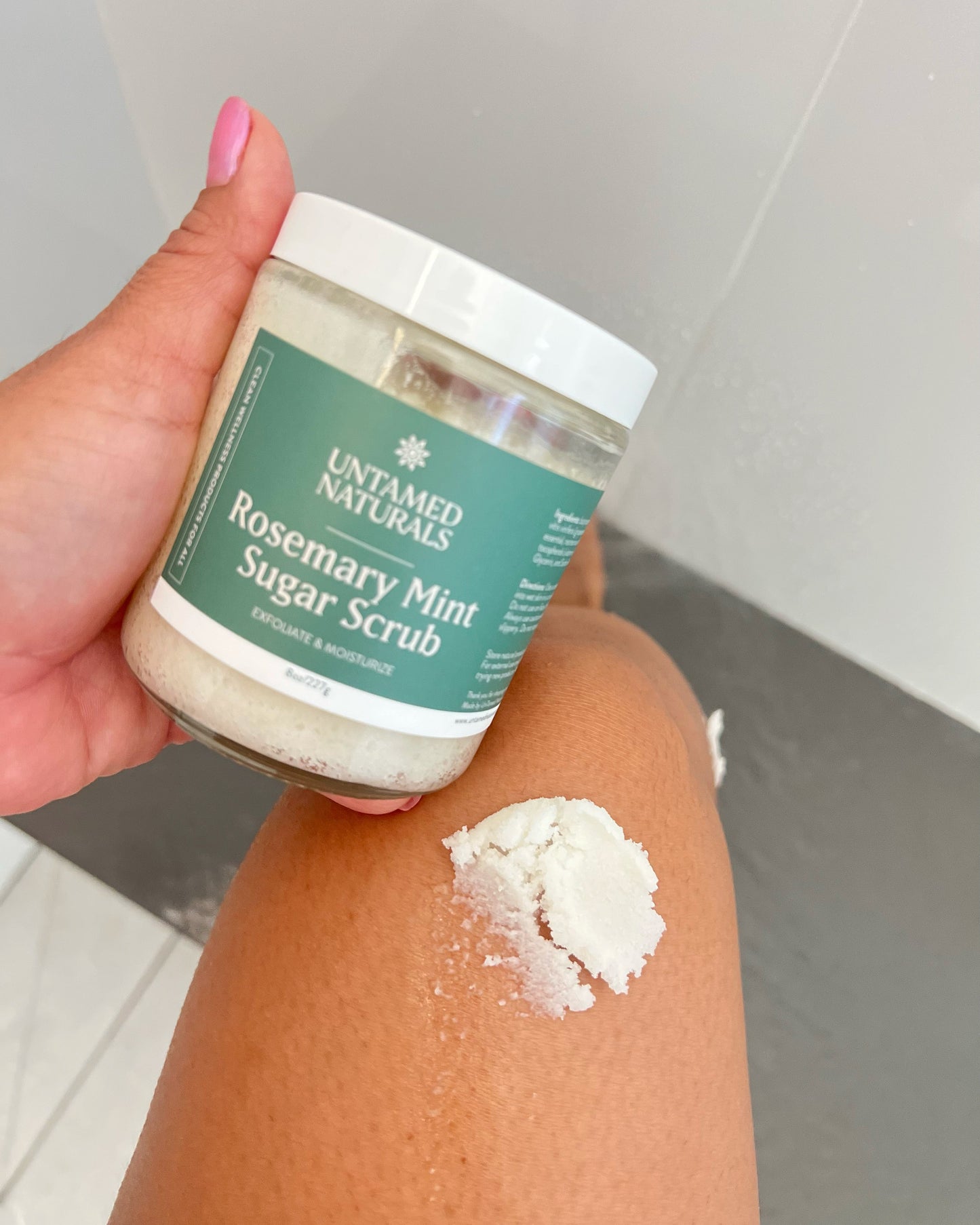 Rosemary Mint Sugar Scrub by UnTamed Naturals-3