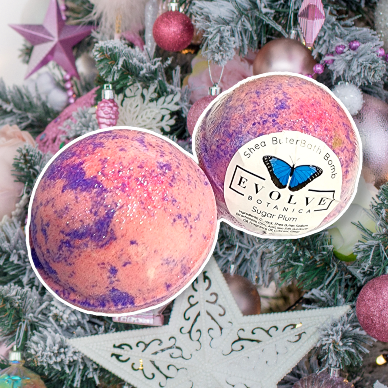 Bath Bomb - Sugar Plum ( Christmas - Holiday )-3