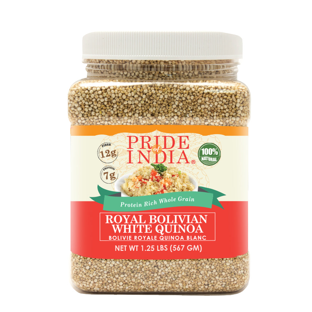 White Royal Quinoa - Protein Rich Whole Grain Jar-0