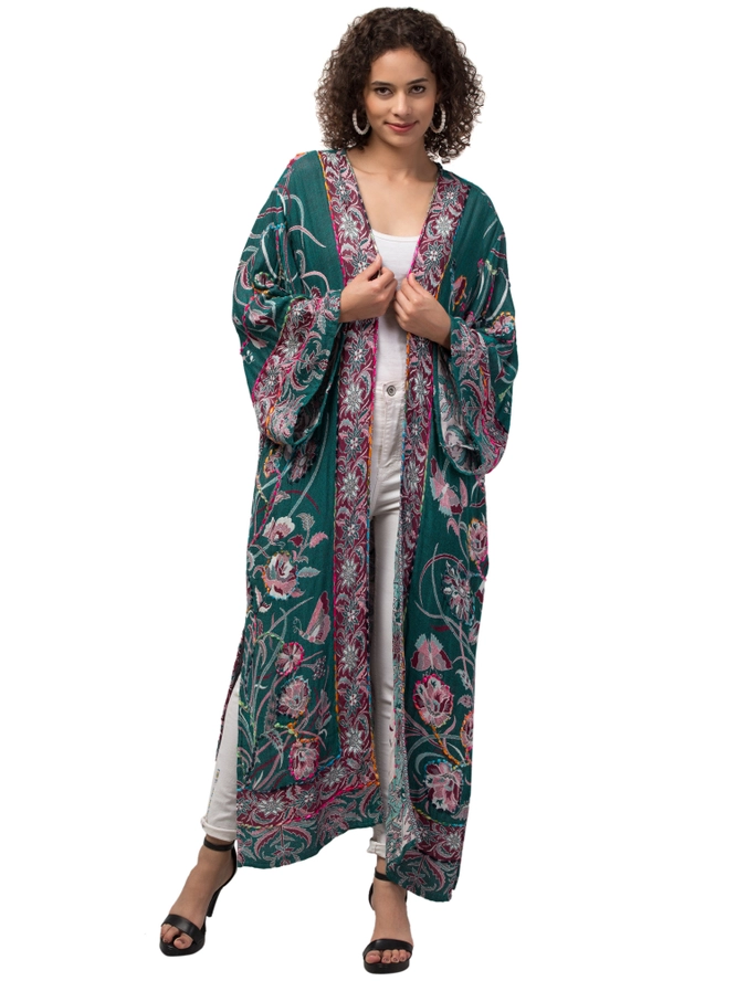 Ocean Winds Thick Stitch Kimono Jacket-0