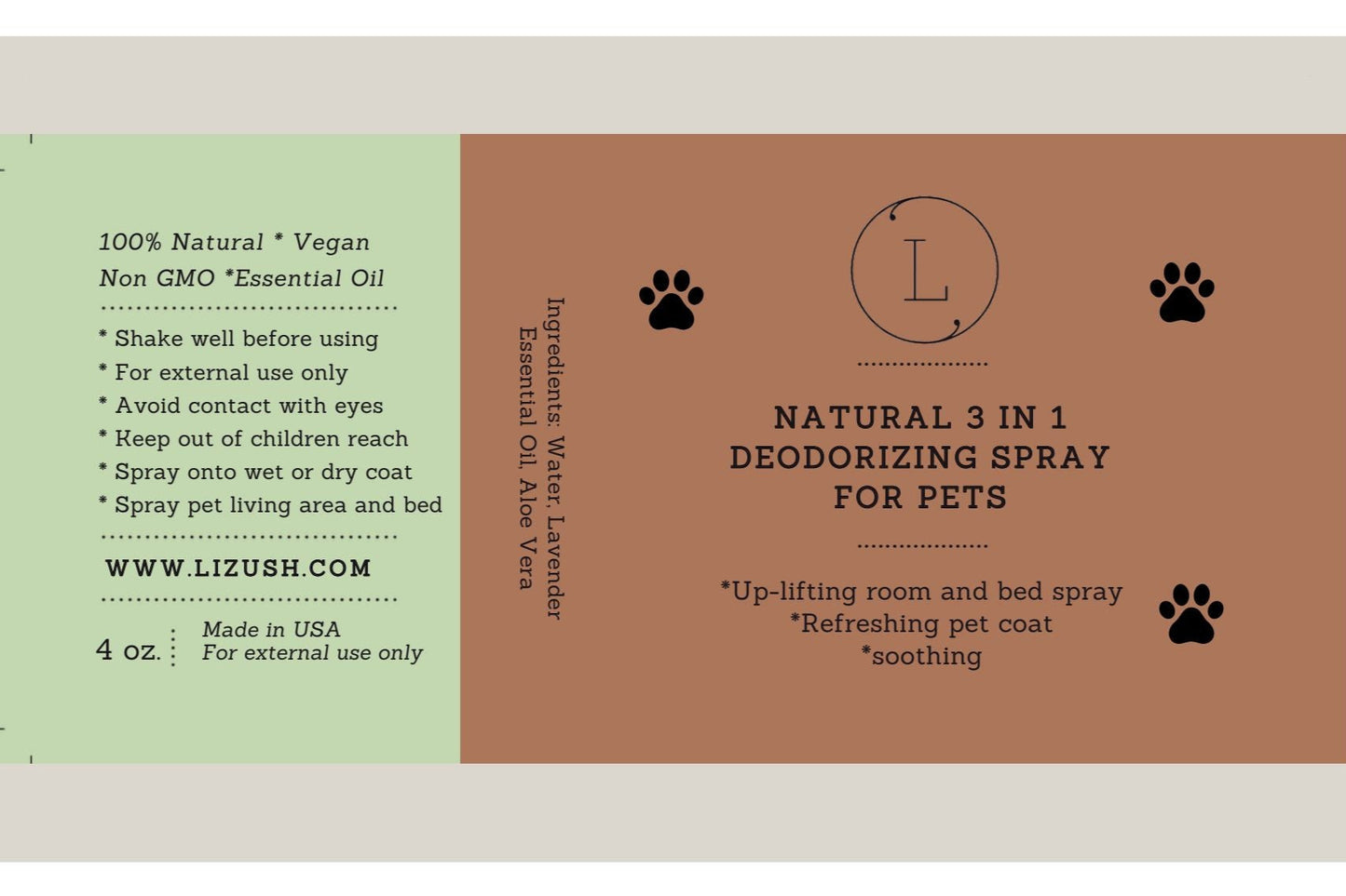 Natural Deodorizing spray for PETS-2