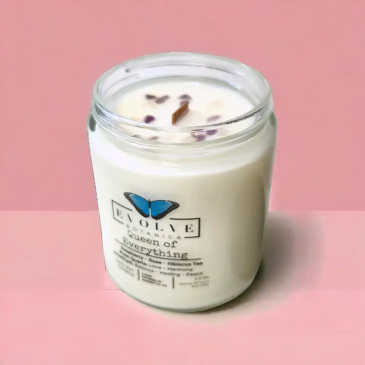 Wood Wick Gem Soy Candle - Queen of Everything (Mother's Day)-1