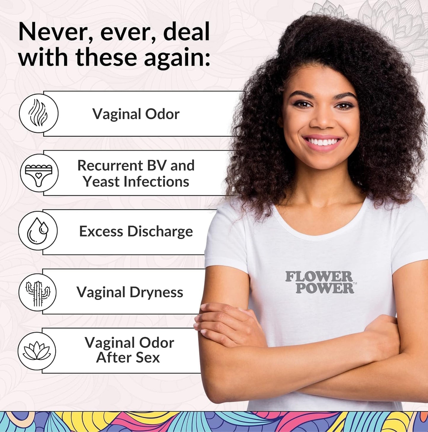 Flower Power® Boric Acid Suppositories for Odor and Balance (30ct/ea) by FlowerPower™ Feminine Health-3