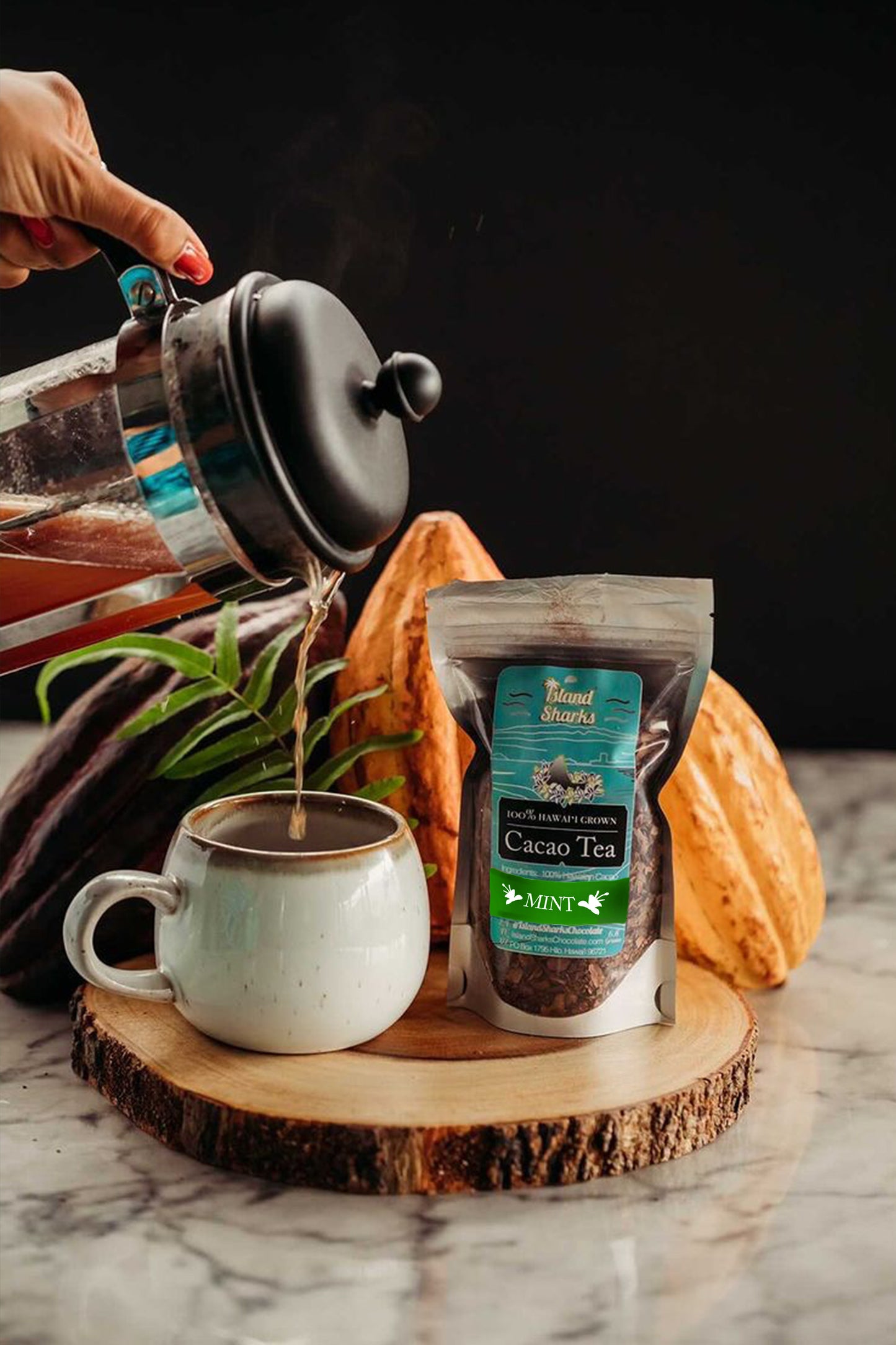 Bulk Cacao Tea With Mint-2