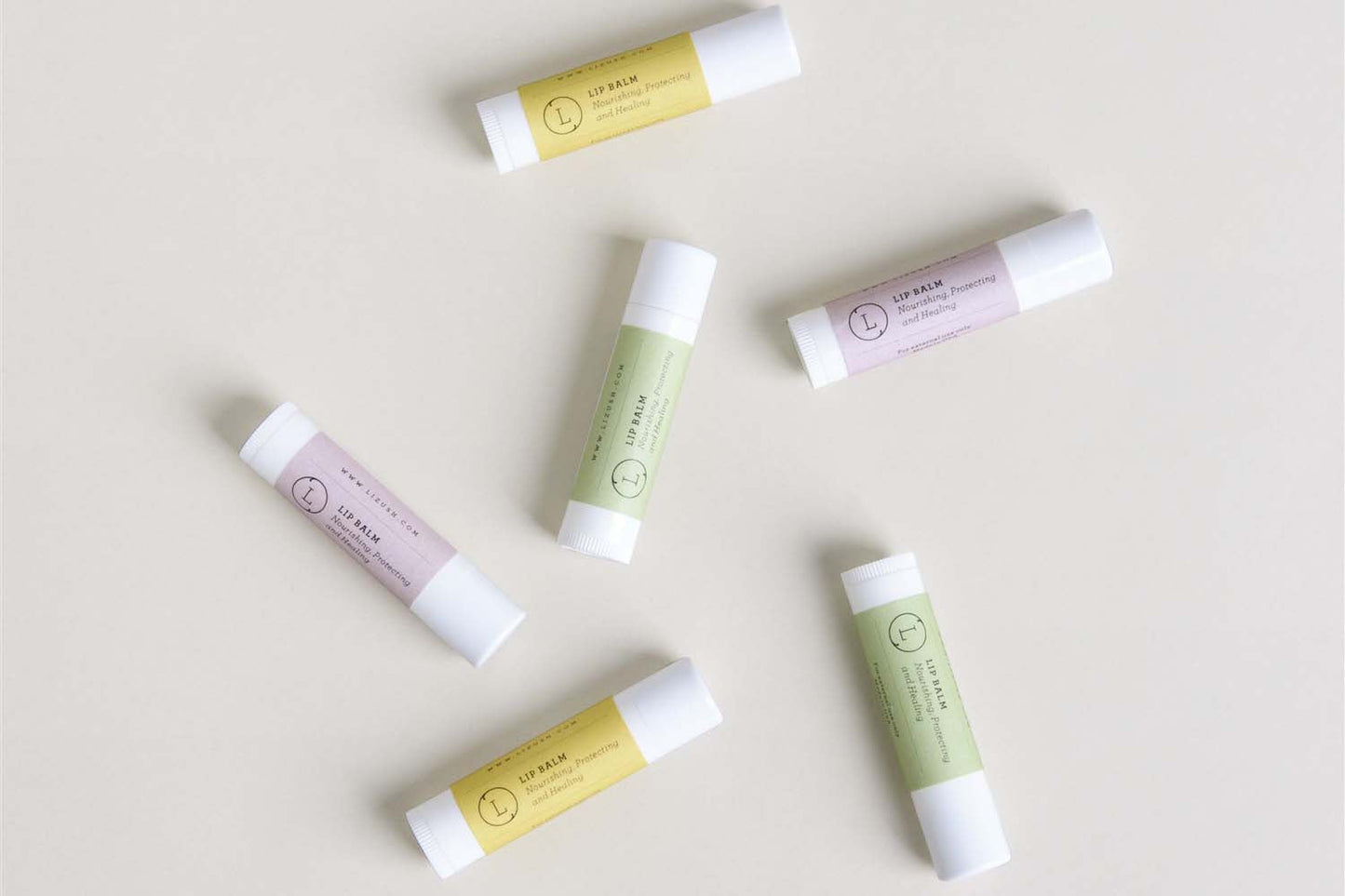 Lip Balm, Set of 3 Natural Unscented Lip Balms-2