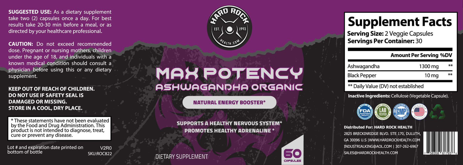 Max Potency Organic Ashwagandha- Natural Energy Booster-2