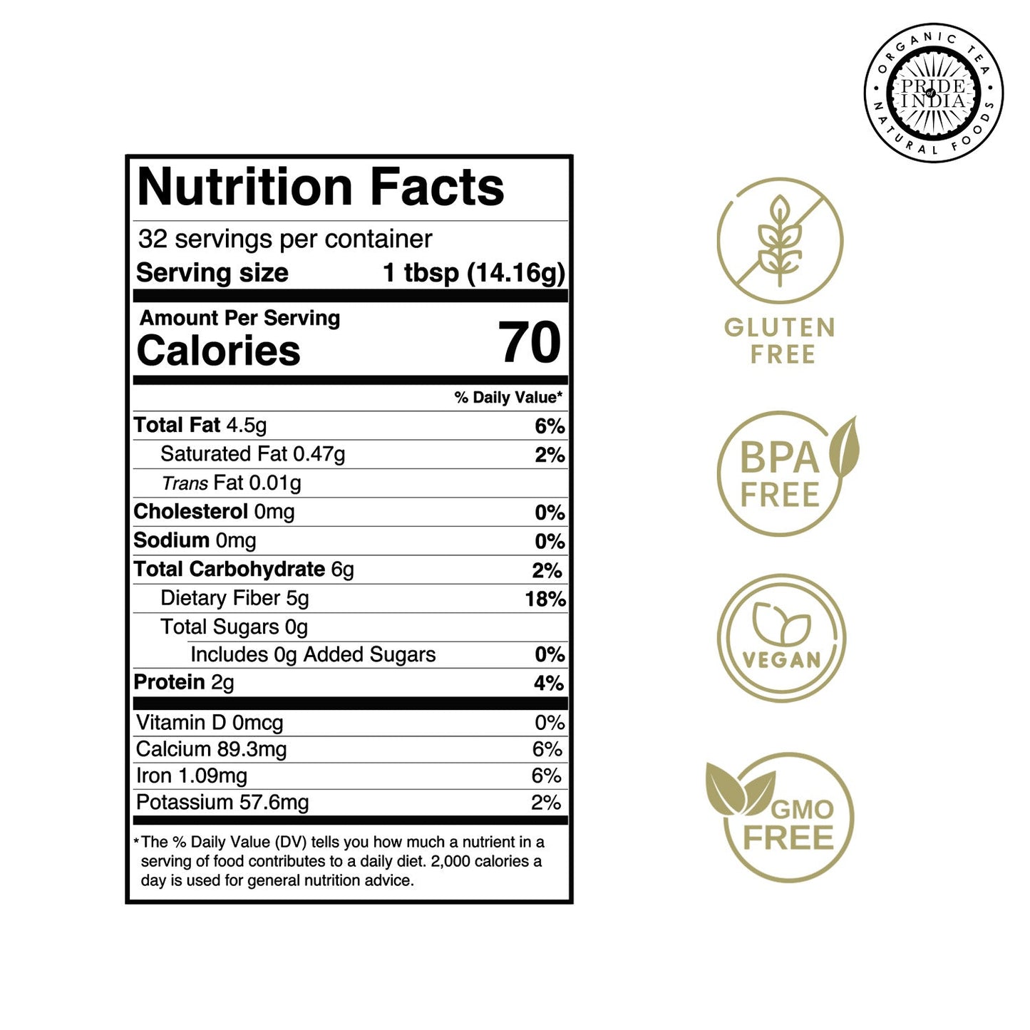 Cold Milled Raw Chia Ground - Omega-3 & Fiber Superfood Jar-1