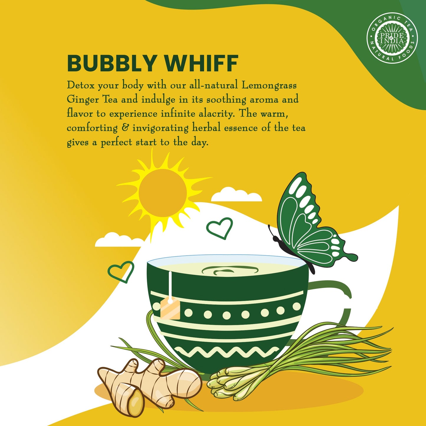 Lemongrass Ginger - Zesty Fresh Tea Bags-2