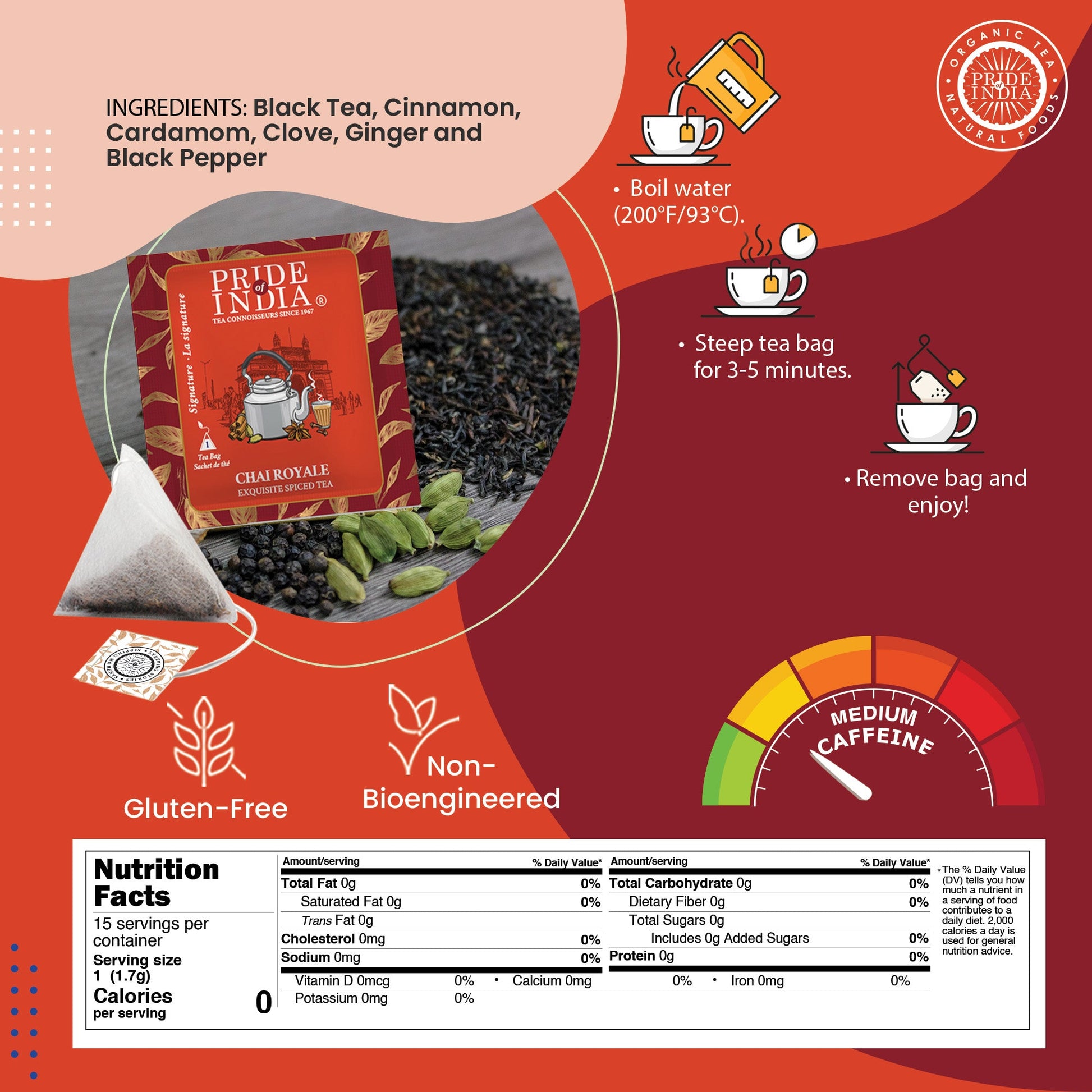 Chai Royale - Exquisite Spiced Tea Bags-3