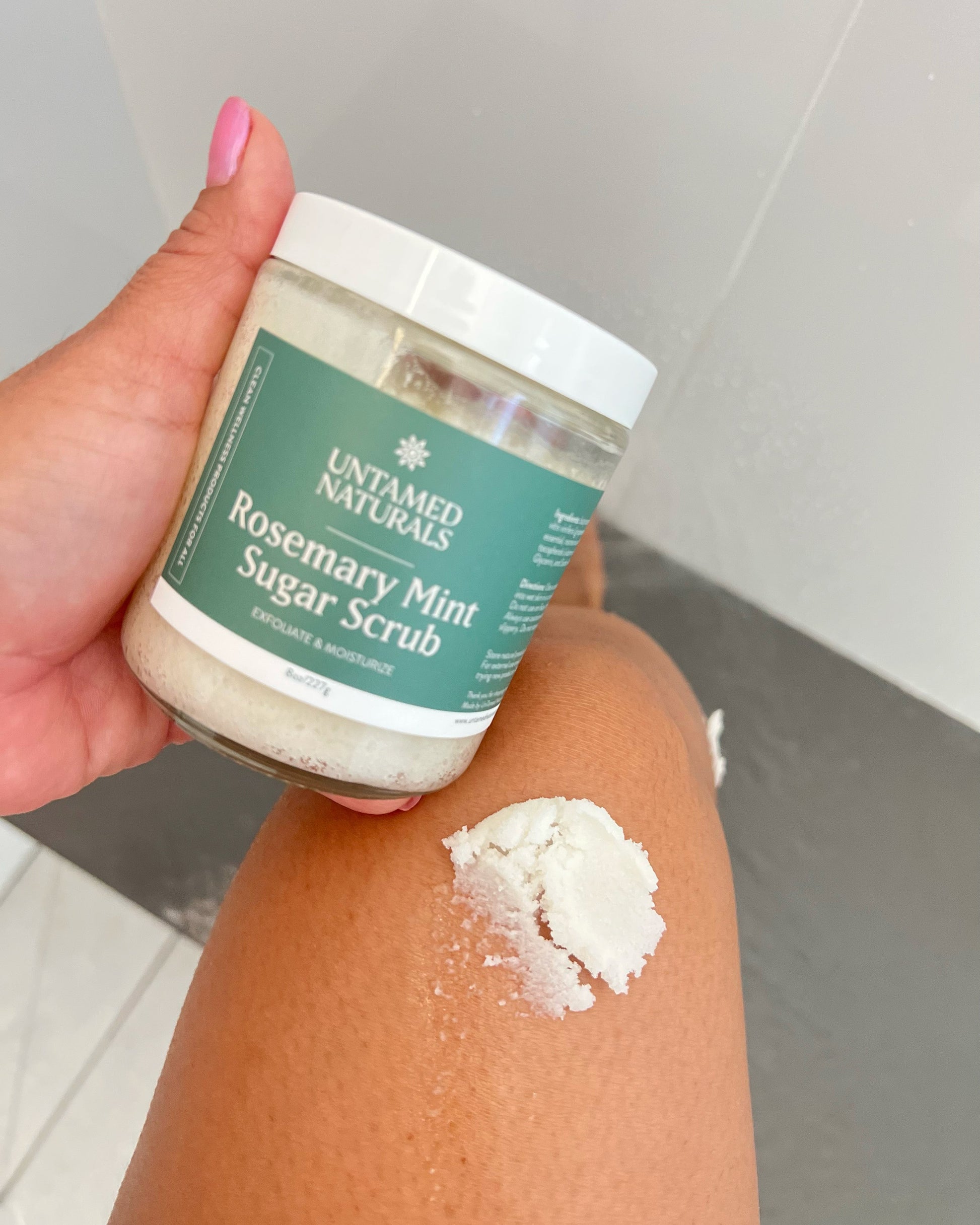 Rosemary Mint Sugar Scrub by UnTamed Naturals-3