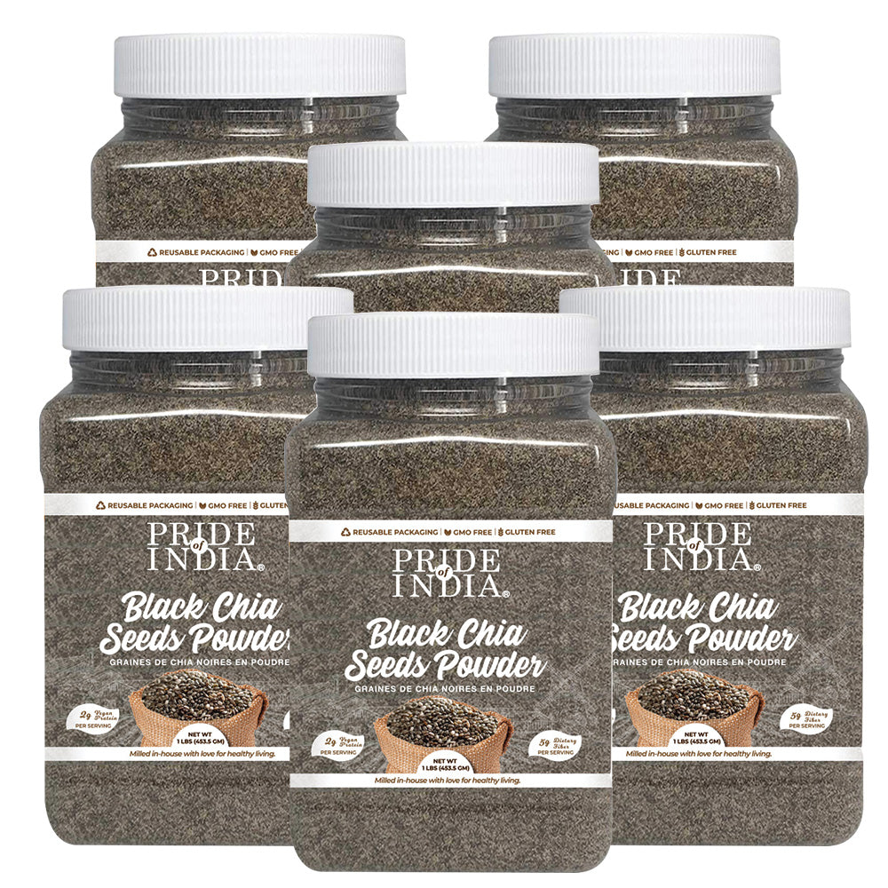 Cold Milled Raw Chia Ground - Omega-3 & Fiber Superfood Jar-2