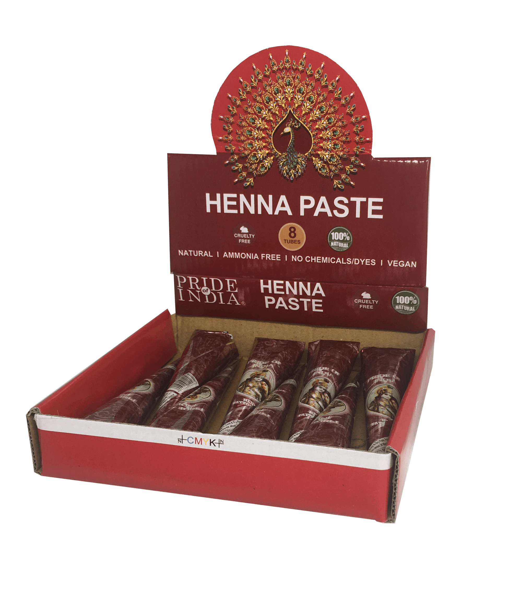 Herbal Henna Tattoo Mehendi Paste - BUY 4 GET 4 FREE  - 1.25oz Tube (100% Natural)-0