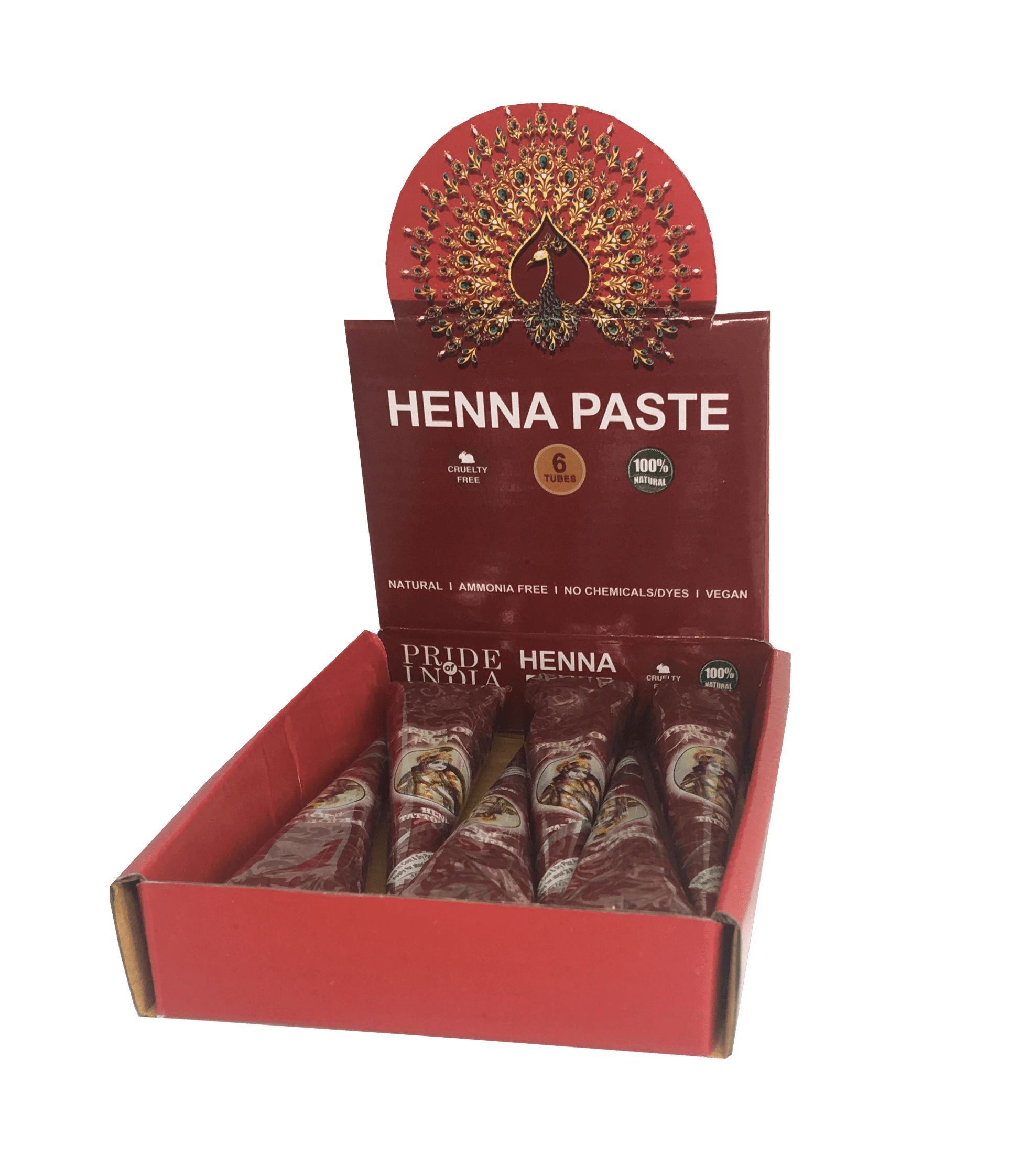 Herbal Henna Tattoo Mehendi Paste - BUY 3 GET 3 FREE  - 1.25oz Tube (100% Natural)-0