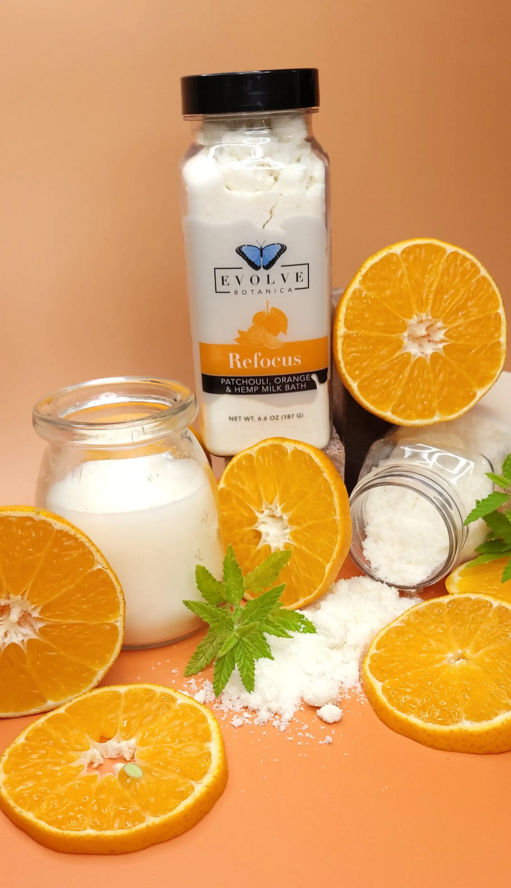 Milk Bath - Refocus (Patchouli, Orange, & Hempseed Oil)-4