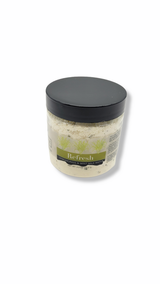 Milk Bath - Refresh (Lemongrass & Mint) Mini-0