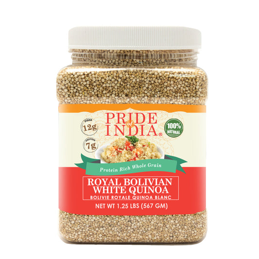 White Royal Quinoa - Protein Rich Whole Grain Jar-0