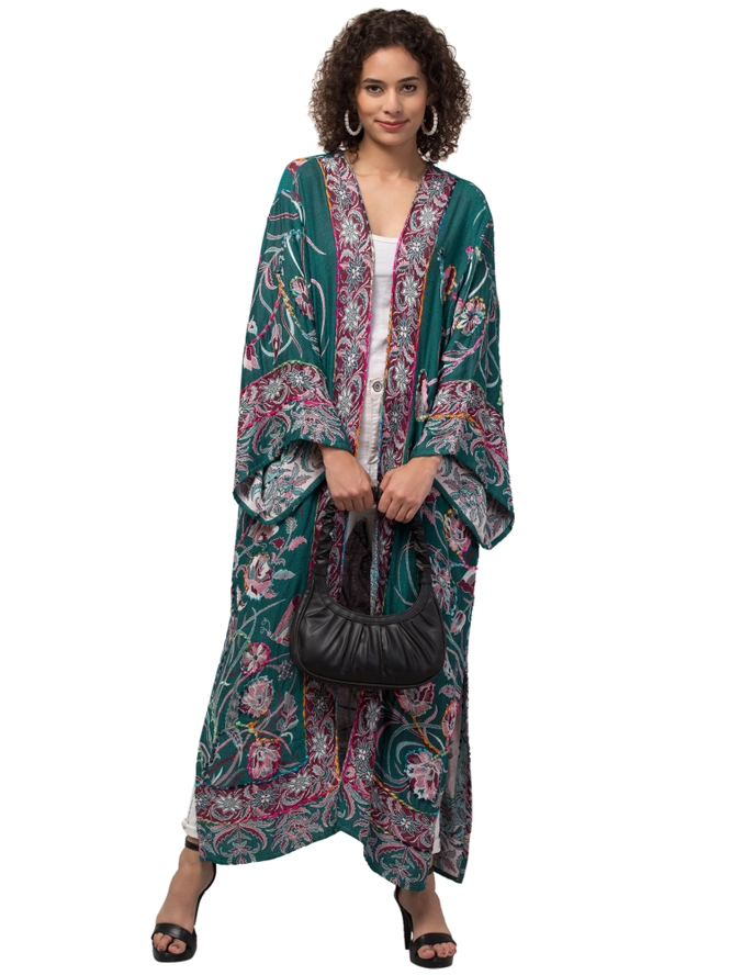 Ocean Winds Thick Stitch Kimono Jacket-4