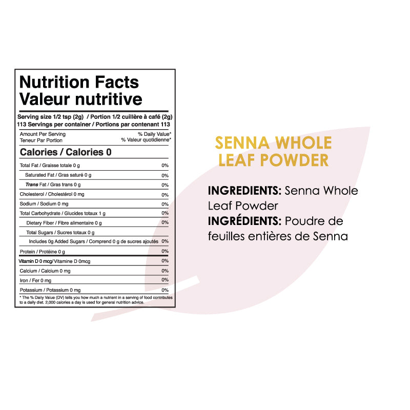 Natural Senna Herb Powder, (8 Oz-227 gm)-1