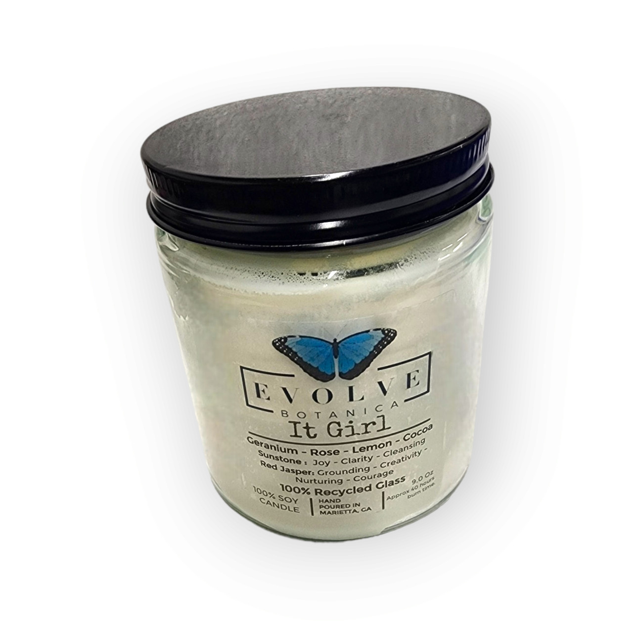 Wood Wick Crystal Soy Candle - It Girl (Sunstone & Red Jasper)-2