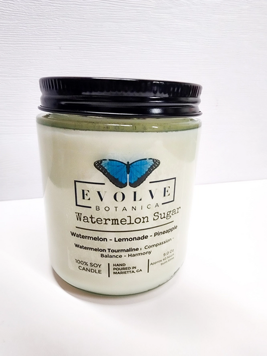 Wood Wick Crystal Soy Candle - Watermelon Sugar-0