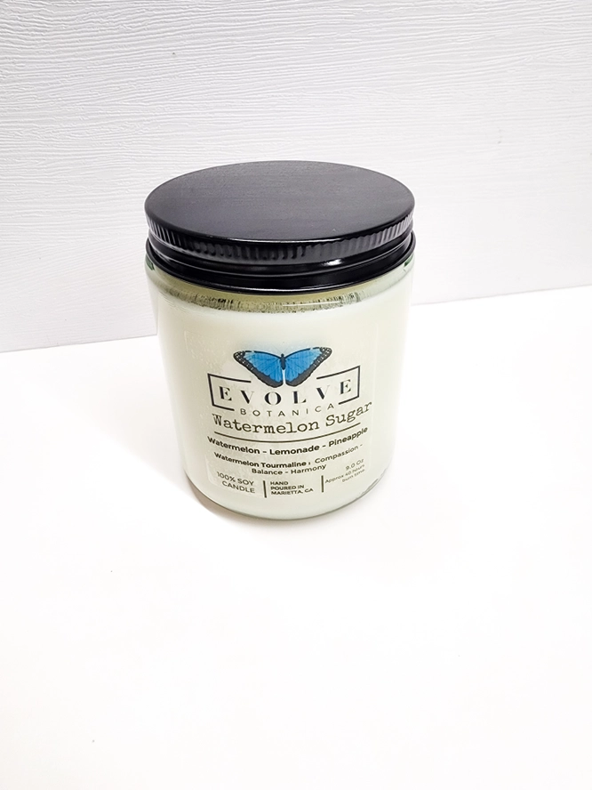 Wood Wick Crystal Soy Candle - Watermelon Sugar-2
