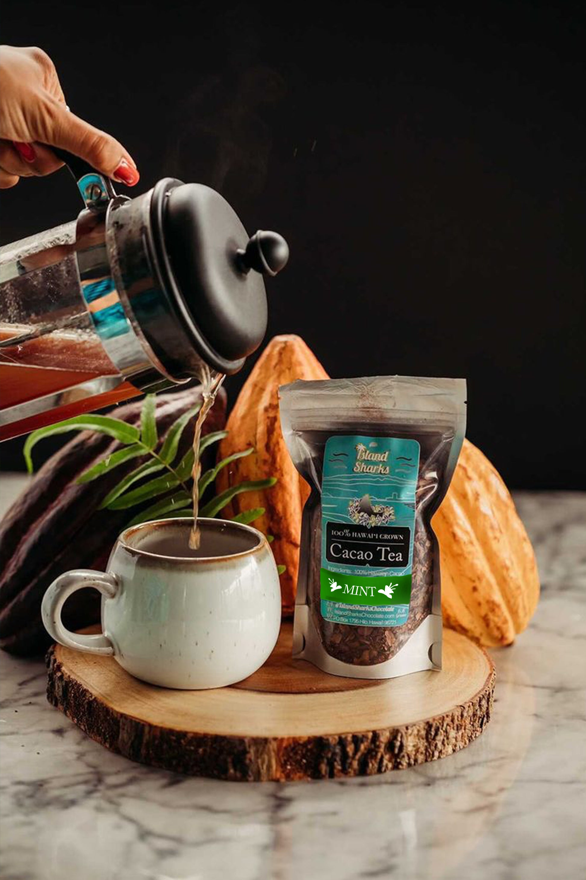 Bulk Cacao Tea With Mint-2