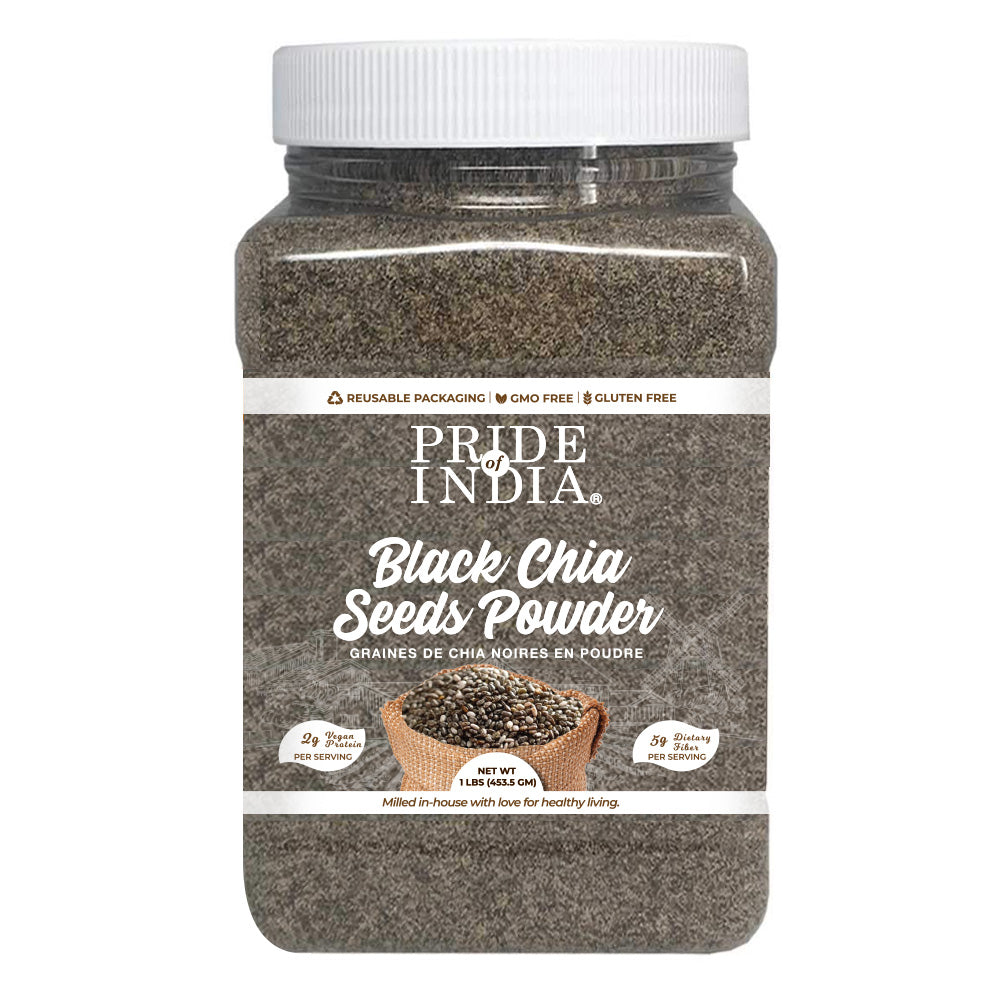 Cold Milled Raw Chia Ground - Omega-3 & Fiber Superfood Jar-0