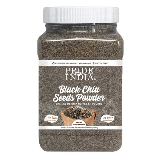 Cold Milled Raw Chia Ground - Omega-3 & Fiber Superfood Jar-0