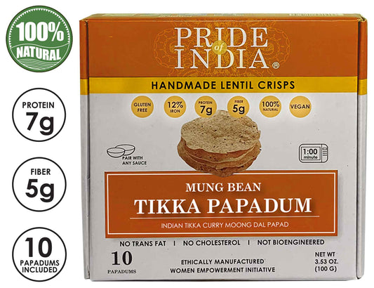 TIKKA CURRY MUNG BEAN PAPADUM LENTIL CRISP-0